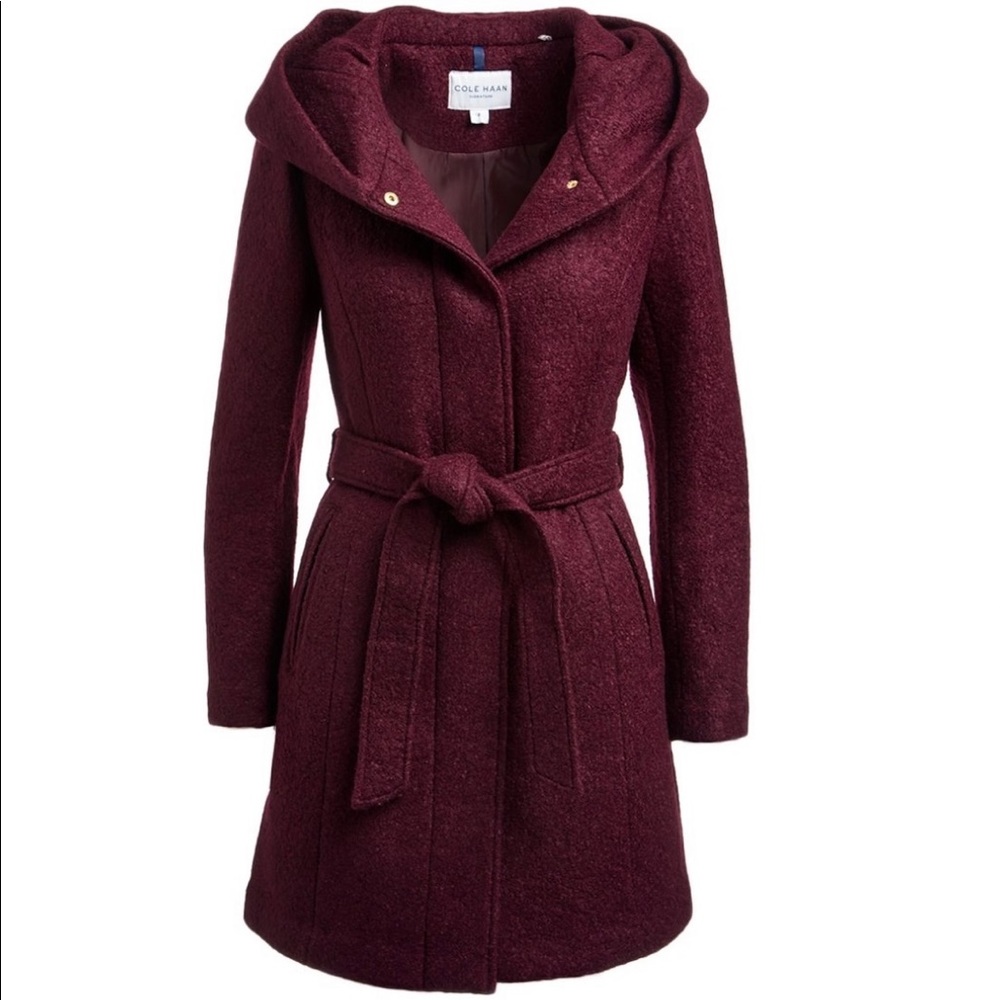 NWT Cole Haan Wool Blend Coat Size 12